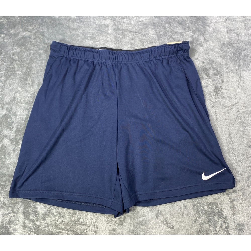 Nike Dri Fit Active Wear Shorts Mens Size XL Blue Drawstring Gym Workout NEW